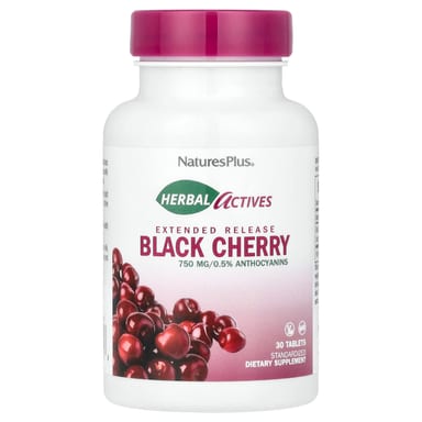 Таблетки Herbal Actives, Черная вишня, 750 мг, 30 таблеток