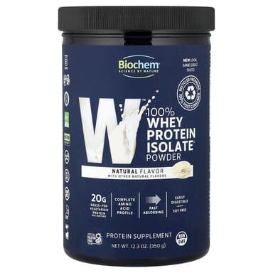 Сывороточный протеин Biochem 100% Isolate Powder Natural, 350 г, порошок