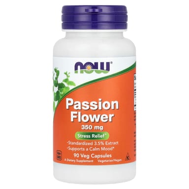 Пассифлора NOW Foods, 350 мг, 90 растительных капсул
