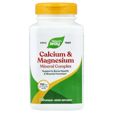 Фото товара: Магний Nature's Way Calcium & Mineral Complex, 250 капсул