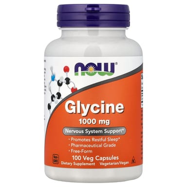 Глицин NOW Foods, 1000 мг, 100 растительных капсул