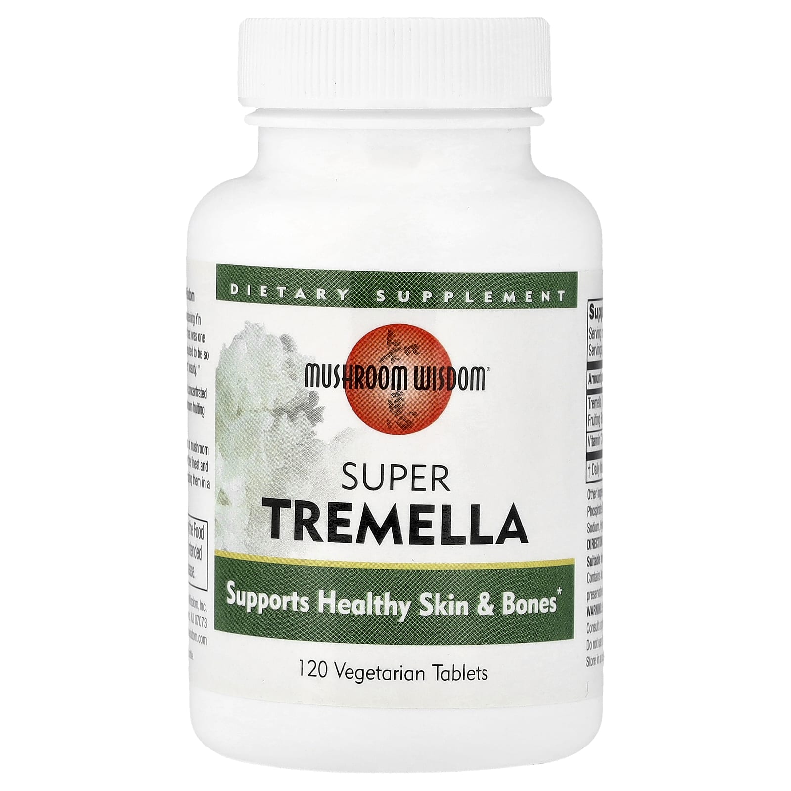 Mushroom Wisdom, Super Tremella, 120 Vegetarian Tablets