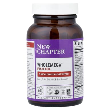 Рыбий жир New Chapter Wholemega™, 60 мягких капсул