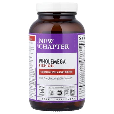 Рыбий жир New Chapter Wholemega™, 120 мягких капсул