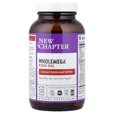 Фото товара: Рыбий жир New Chapter Wholemega™, 120 мягких капсул