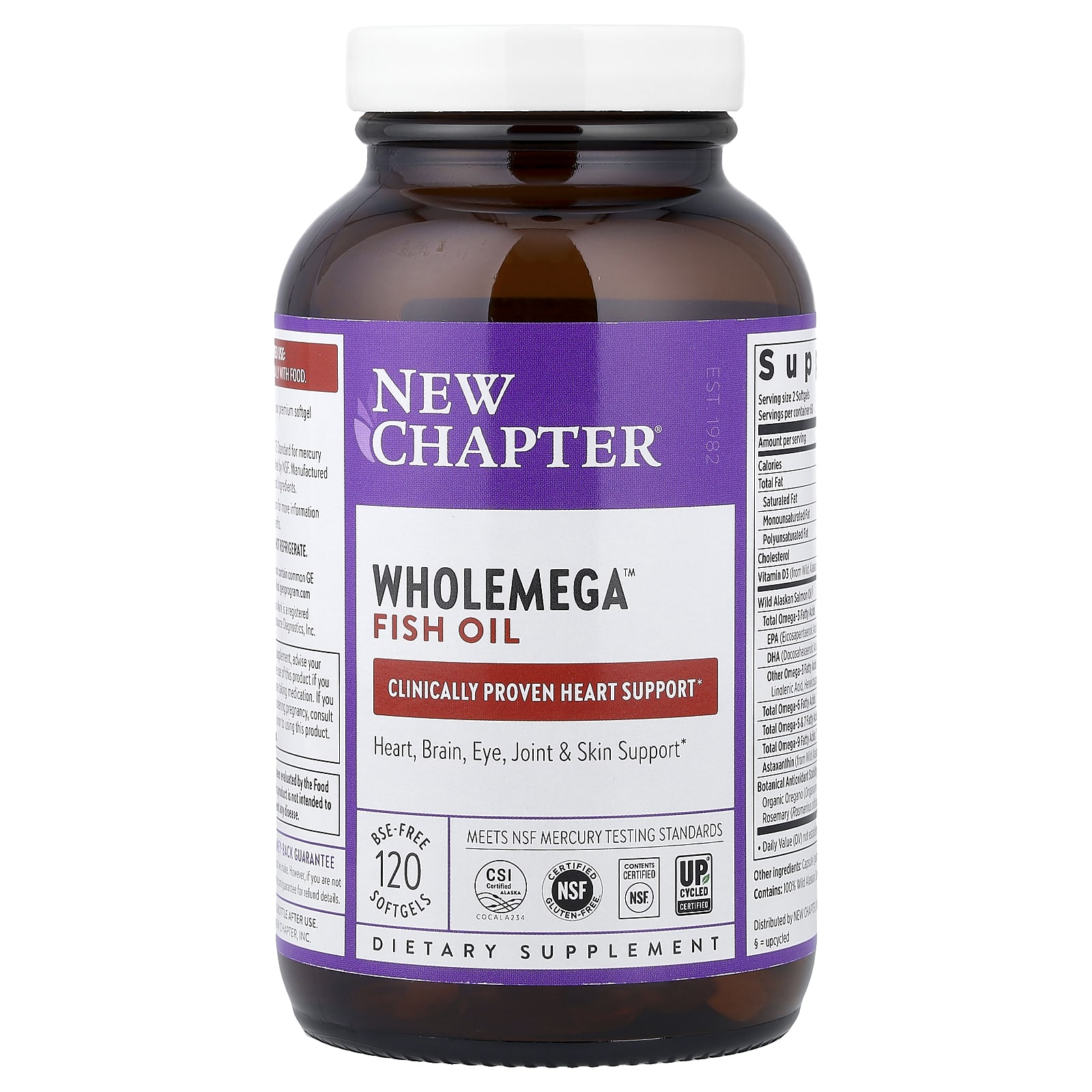Рыбий жир New Chapter Wholemega™, 120 мягких капсул