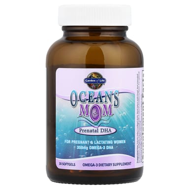 DHA для беременных Garden of Life Oceans Mom® Strawberry, 350 мг, 30 мягких капсул