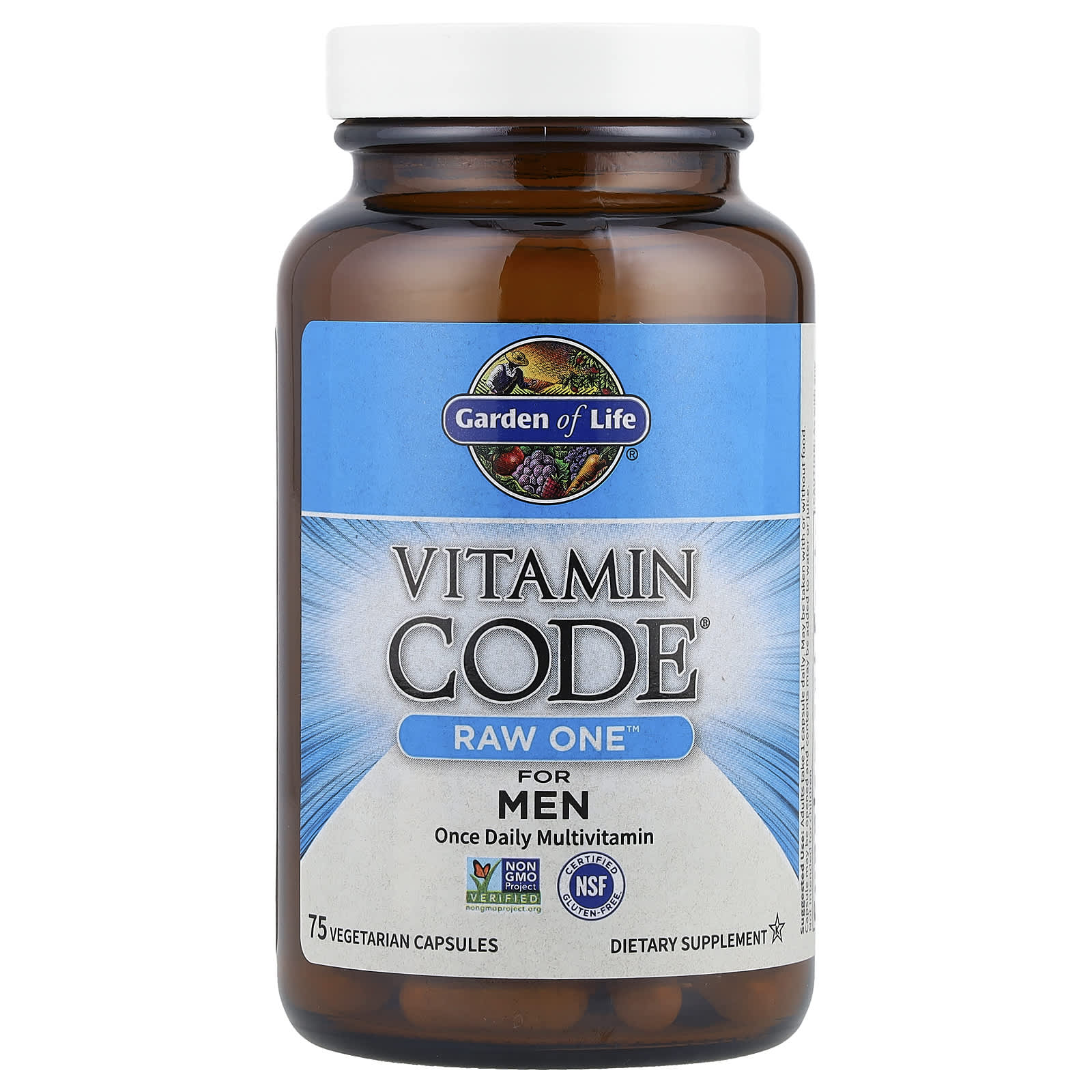 Мультивитамины Garden of Life Vitamin Code® RAW One™ Once Daily For Men, 75 растительных капсул