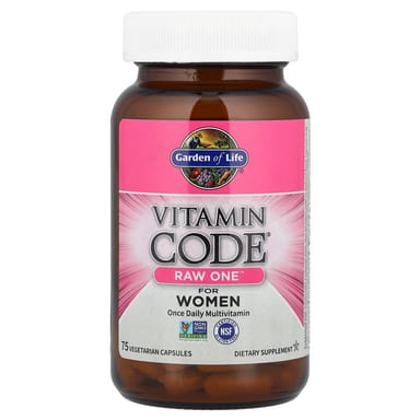 Мультивитамины Garden of Life Vitamin Code® RAW One™ Once Daily For Women, 75 растительных капсул