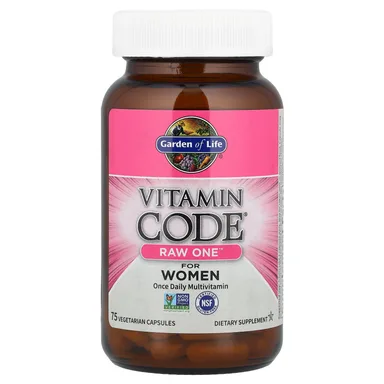 Фото товара: Мультивитамины Garden of Life Vitamin Code® RAW One™ Once Daily For Women, 75 растительных капсул