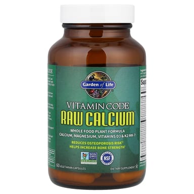 Кальций Garden of Life Vitamin Code® RAW™, 60 растительных капсул