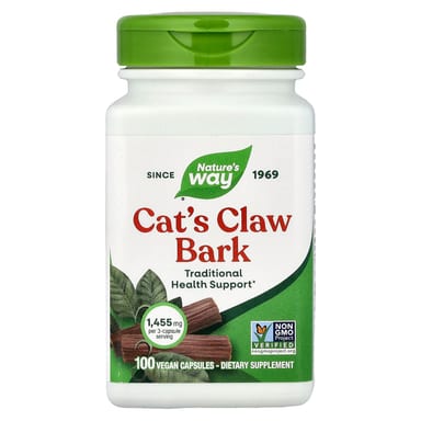 Кошачий коготь Nature's Way Bark, 0.48 мг, 100 растительных капсул