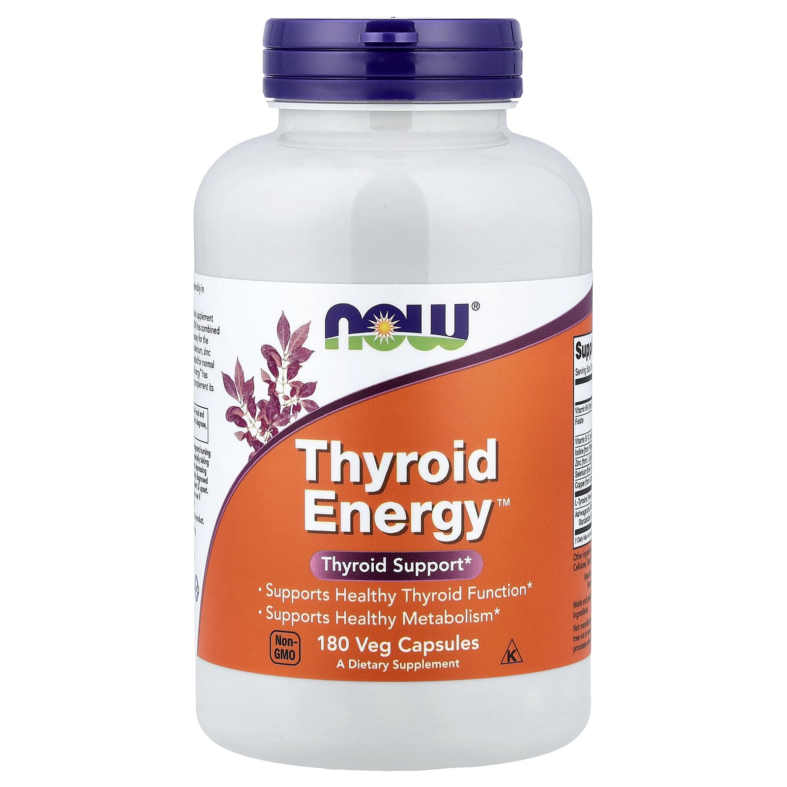 Комплекс Thyroid Energy NOW Foods™, 180 растительных капсул