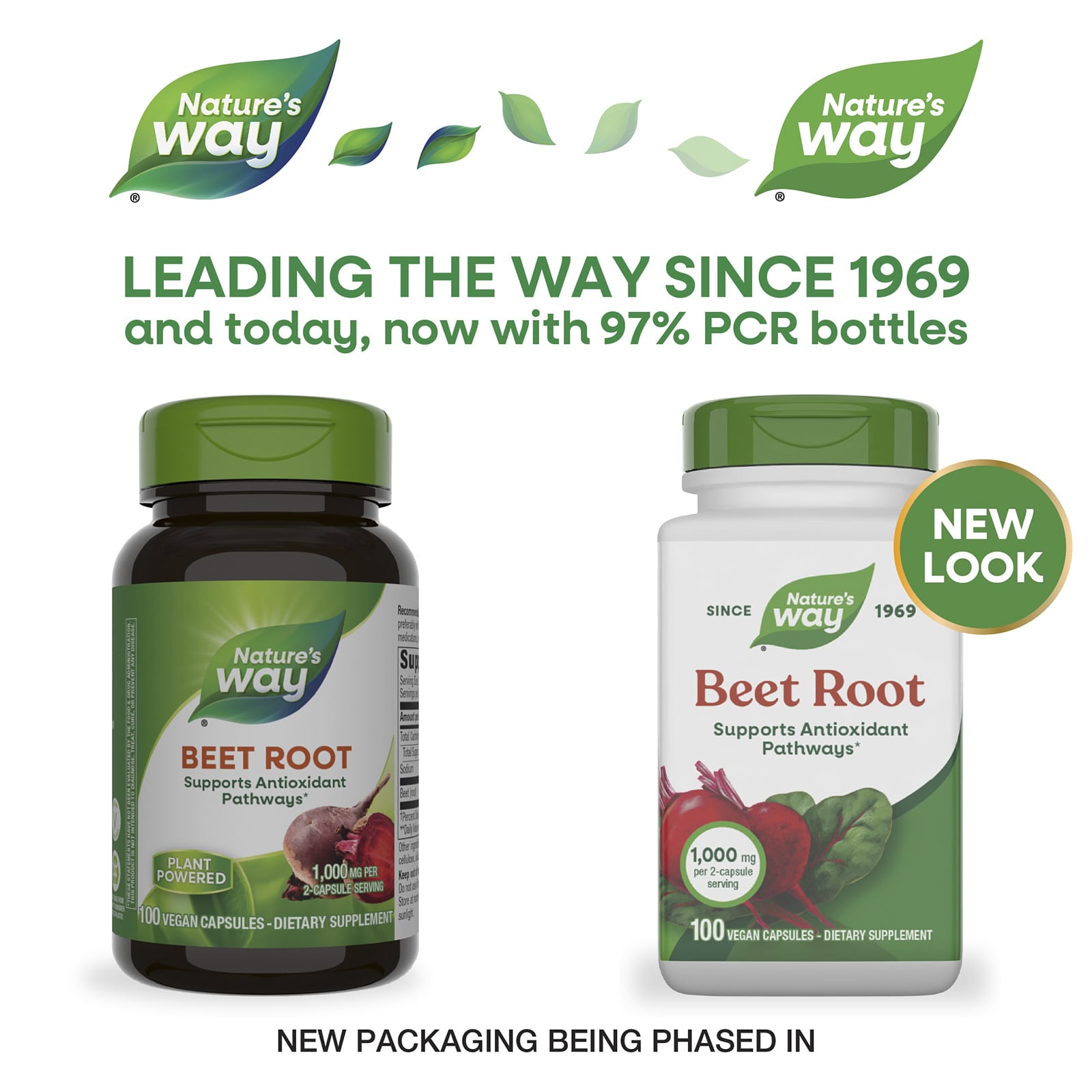 Корень свёклы Nature's Way, 0.5 г, 100 растительных капсул