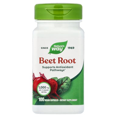 Корень свёклы Nature's Way, 0.5 г, 100 растительных капсул