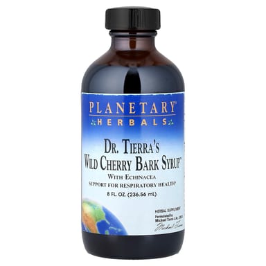 Сироп Planetary Herbals, вкус Dr. Tierra's Wild Cherry Bark Syrup™, 236.56 мл