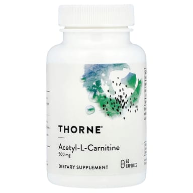 Ацетил-L-карнитин Thorne Acetyl-L-Carnitine, 500 мг, 60 капсул
