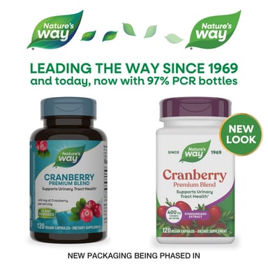 Клюква Nature's Way Premium Blend, вкус Cranberry, 120 растительных капсул