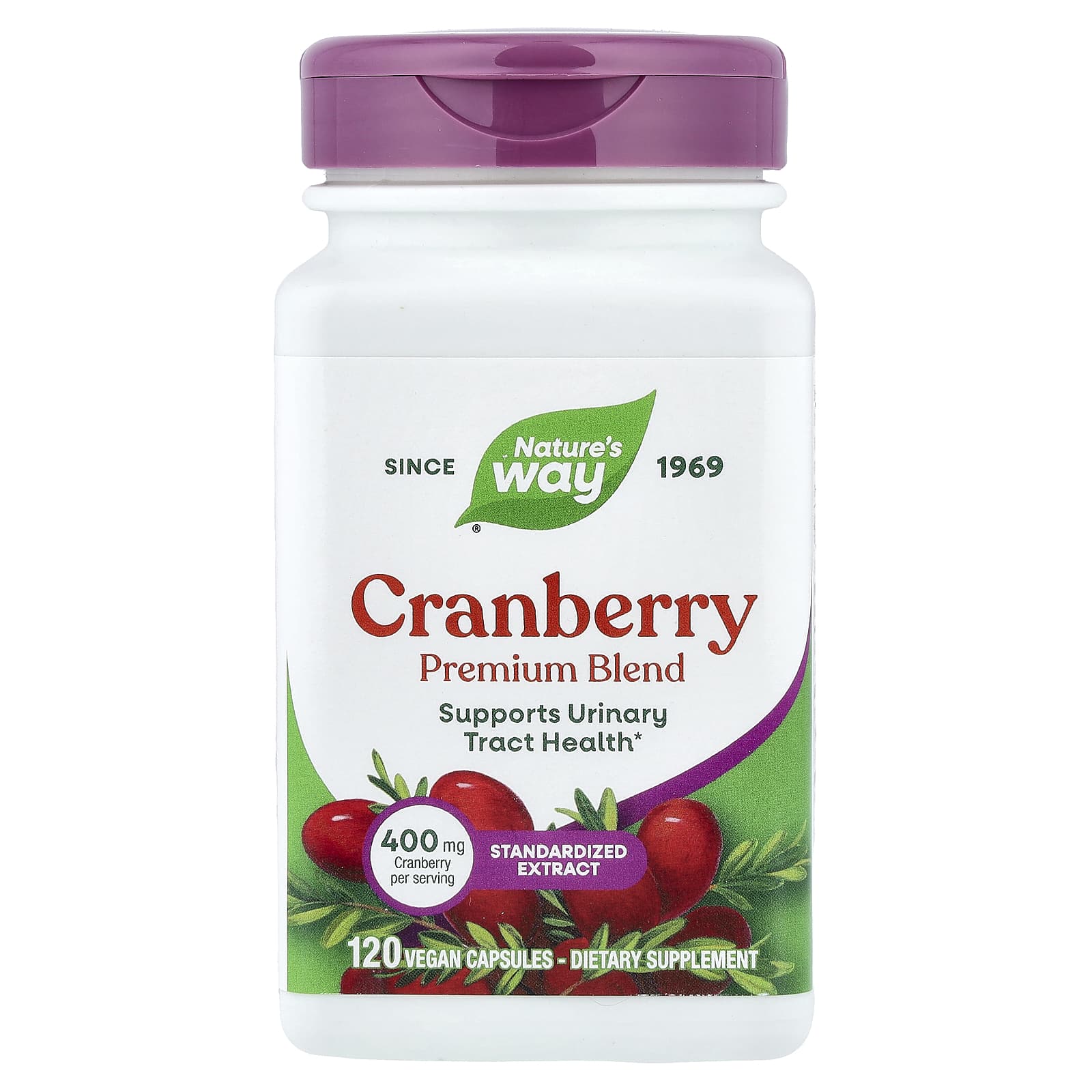 Клюква Nature's Way Premium Blend, вкус Cranberry, 120 растительных капсул — фото 2
