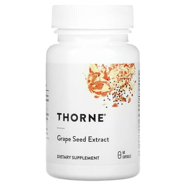 Экстракт виноградных косточек Thorne, вкус Grape Seed Extract, 100 мг, 60 капсул