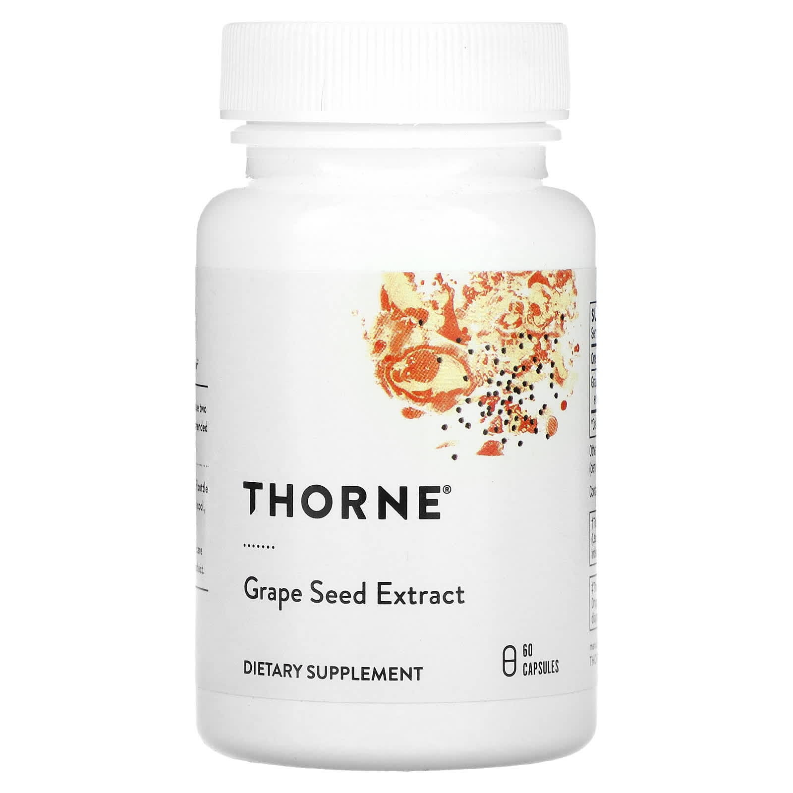 Экстракт виноградных косточек Thorne, вкус Grape Seed Extract, 100 мг, 60 капсул