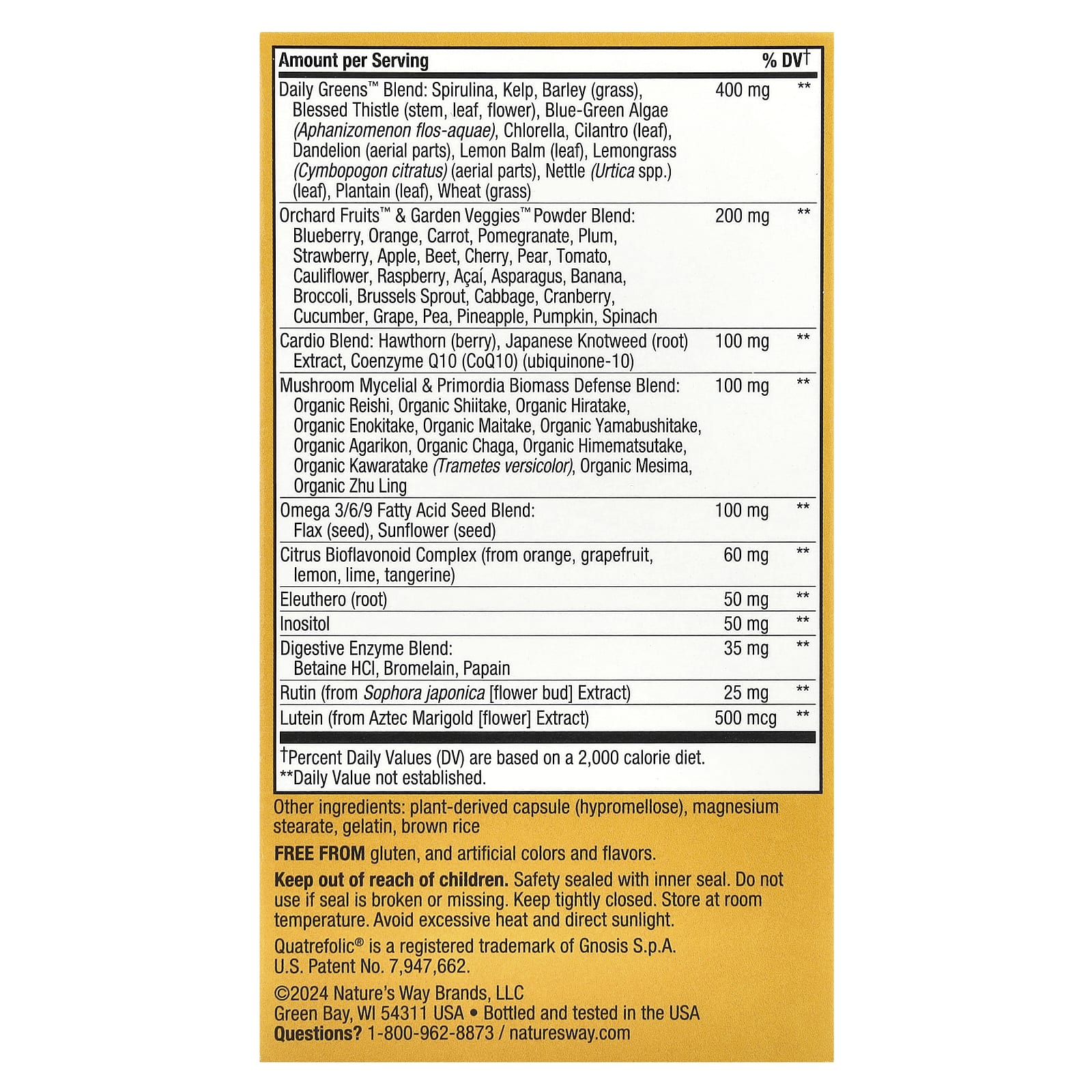 Мультивитамины Nature's Way Alive!® Max6 Potency Adult Complete No Added Iron, 90 капсул — фото 3