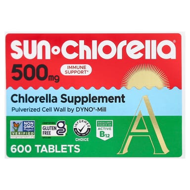 Добавка Sun Chlorella Chlorella, 500 мг, 600 таблеток