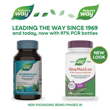 Каскара саграда Nature's Way AloeMaxLax™, 100 растительных капсул