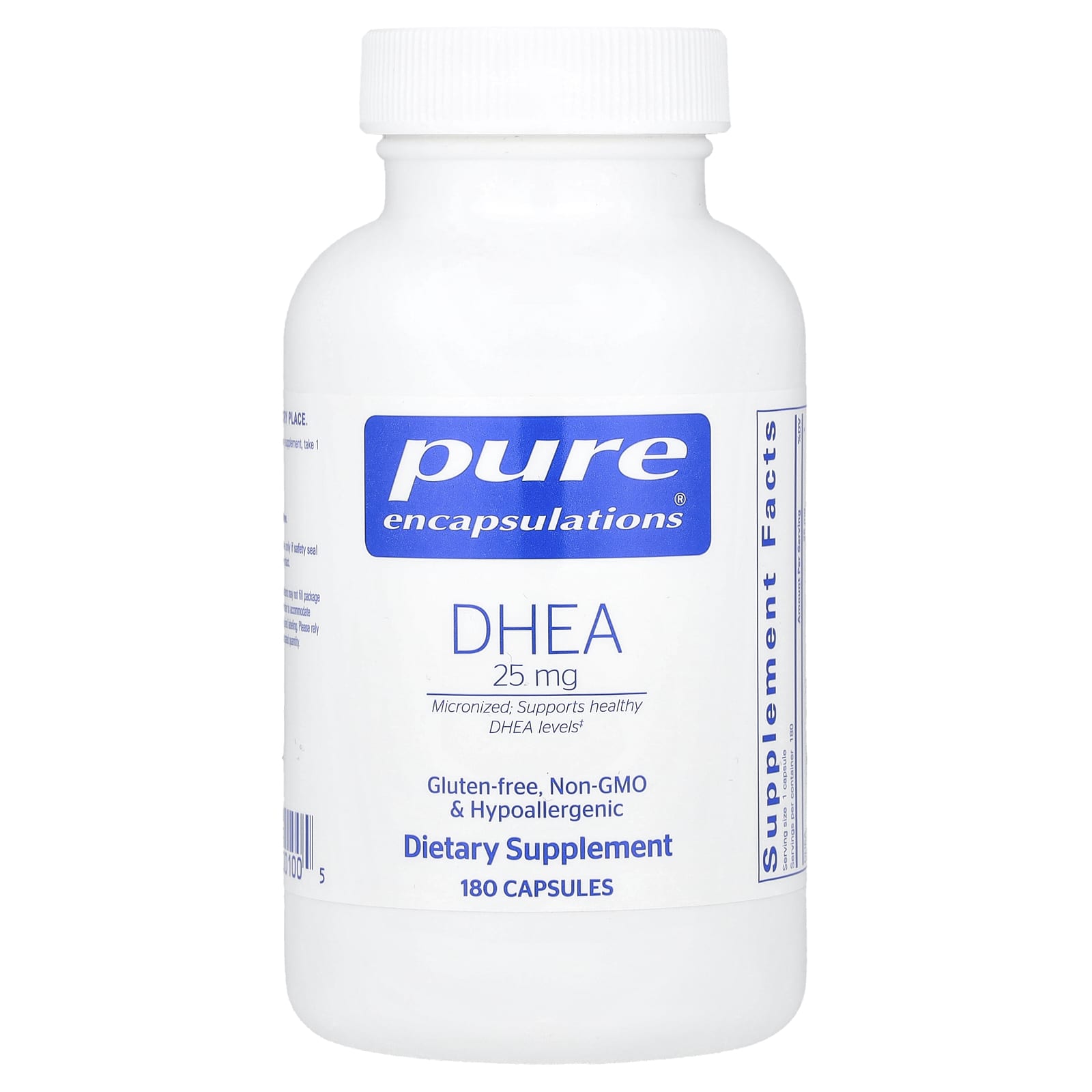 DHEA Pure Encapsulations, 25 мг, 180 капсул