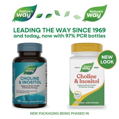 Инозитол Nature's Way Choline &, 100 капсул