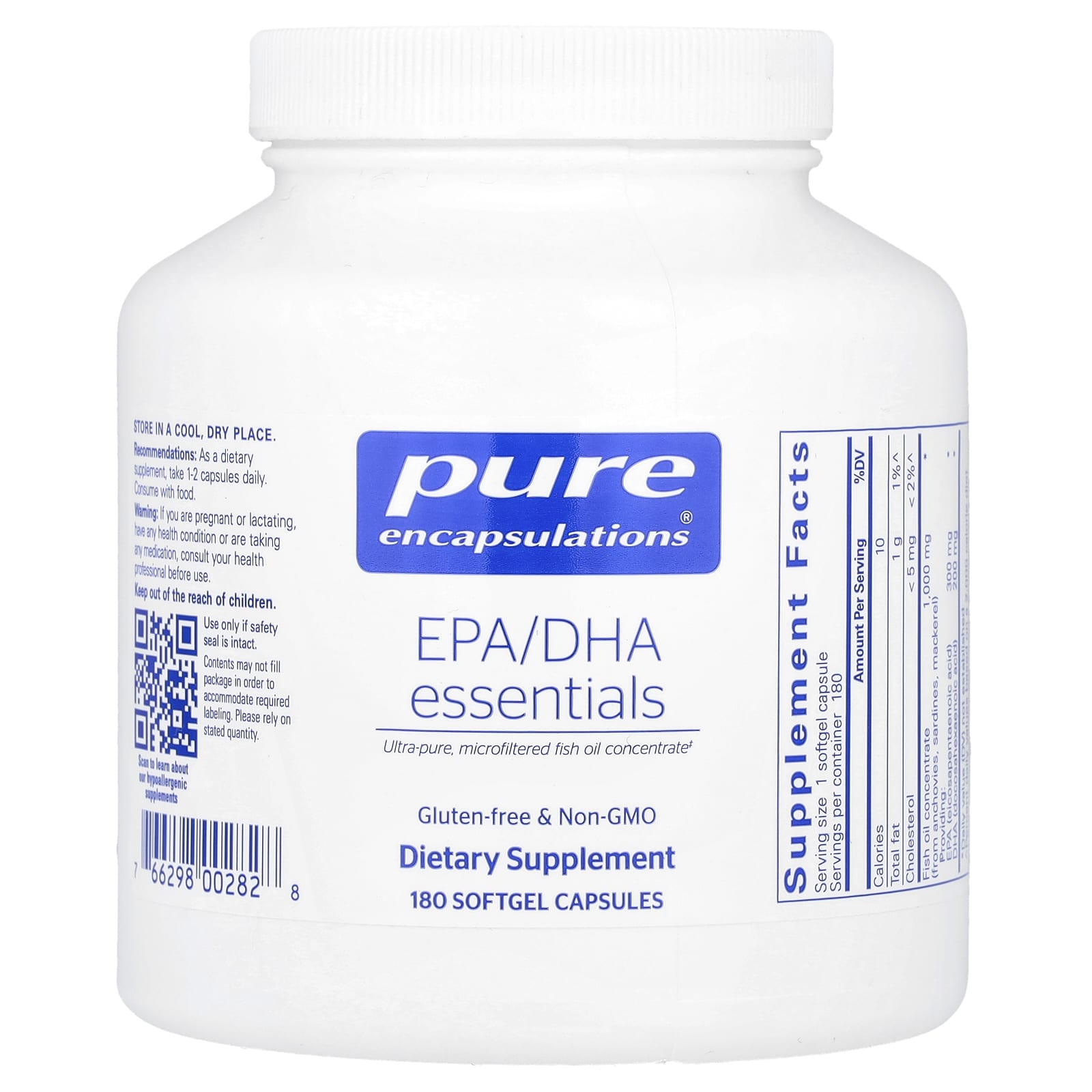 DHA Pure Encapsulations EPA/ Essentials, 180 мягких капсул