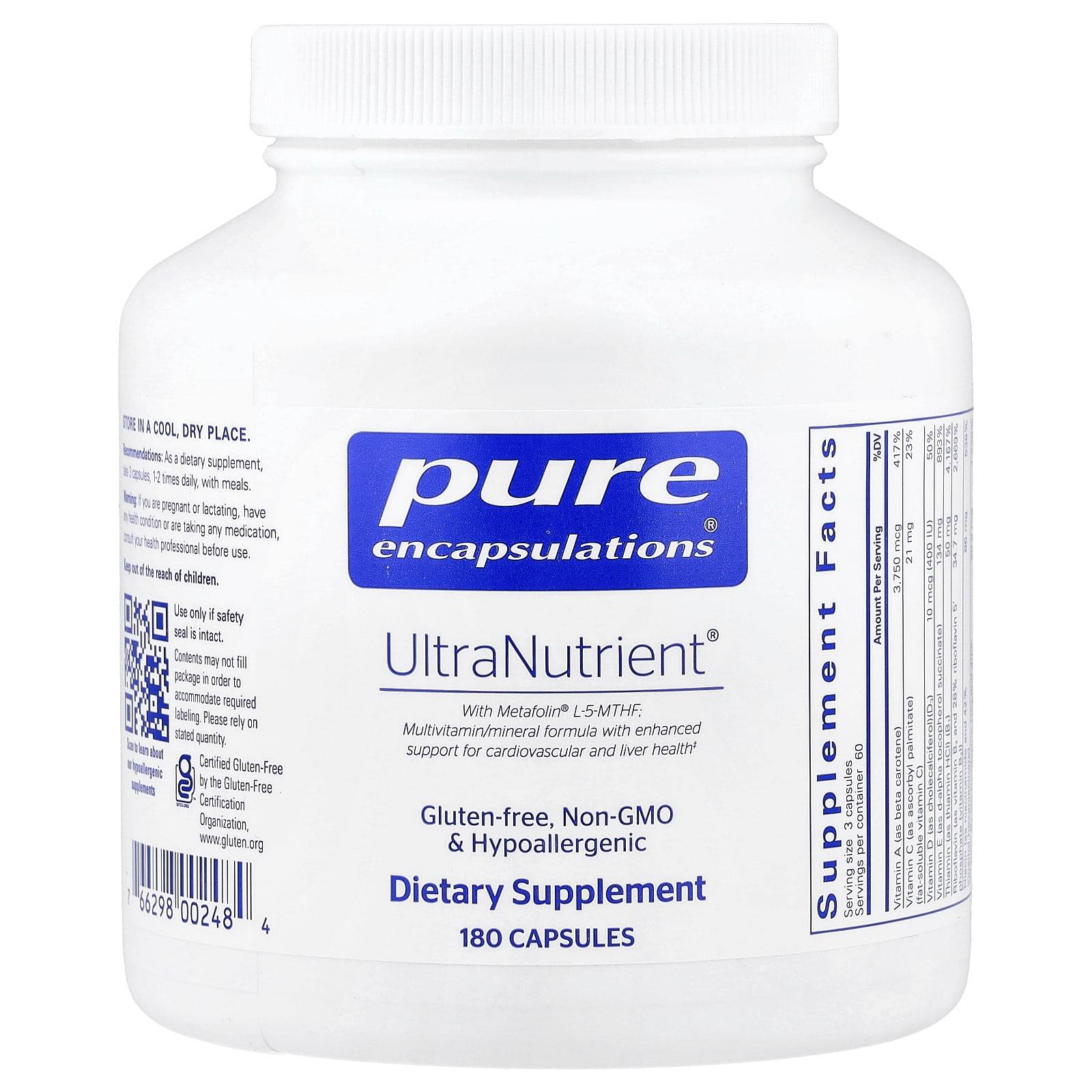 Ультра-нутриент Pure Encapsulations, 180 капсул