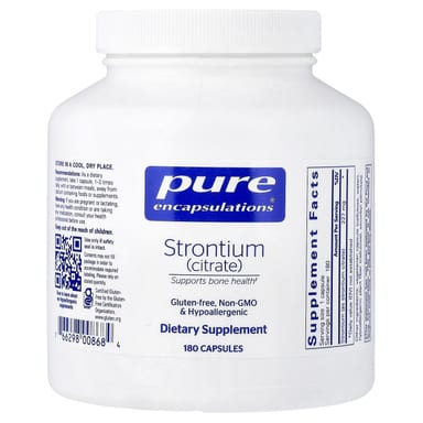 Стронций Pure Encapsulations (Citrate), 227 мг, 180 капсул