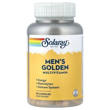 Мультивитамины Solaray Men's Golden, 90 капсул