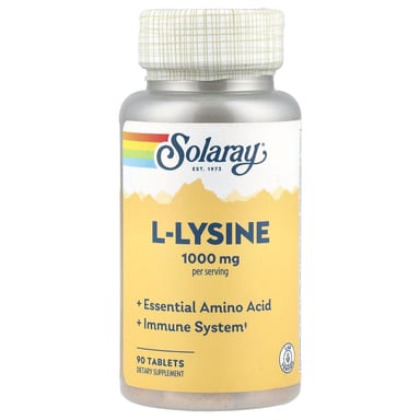 L-лизин Solaray L-Lysine, 90 таблеток