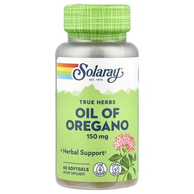 Орегано Solaray True Herbs, 150 мг, 60 мягких капсул