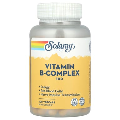 Комплекс витаминов B Solaray Vitamin B-Complex 100, 100 растительных капсул