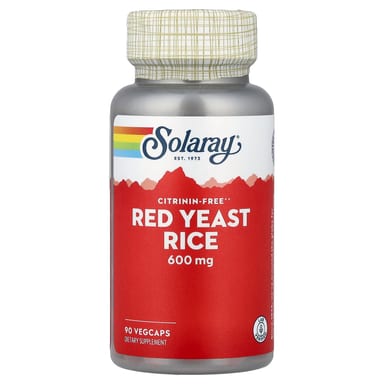 Рис Solaray Red Yeast, 600 мг, 90 растительных капсул