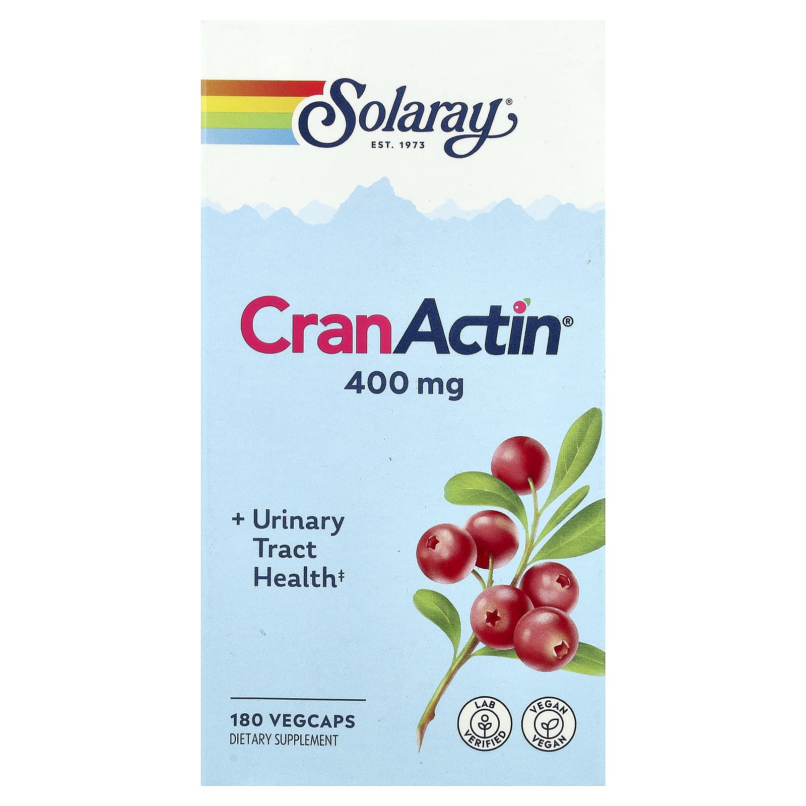 Комплекс CranActin Solaray® Urinary Tract Health, 180 растительных капсул — фото 2