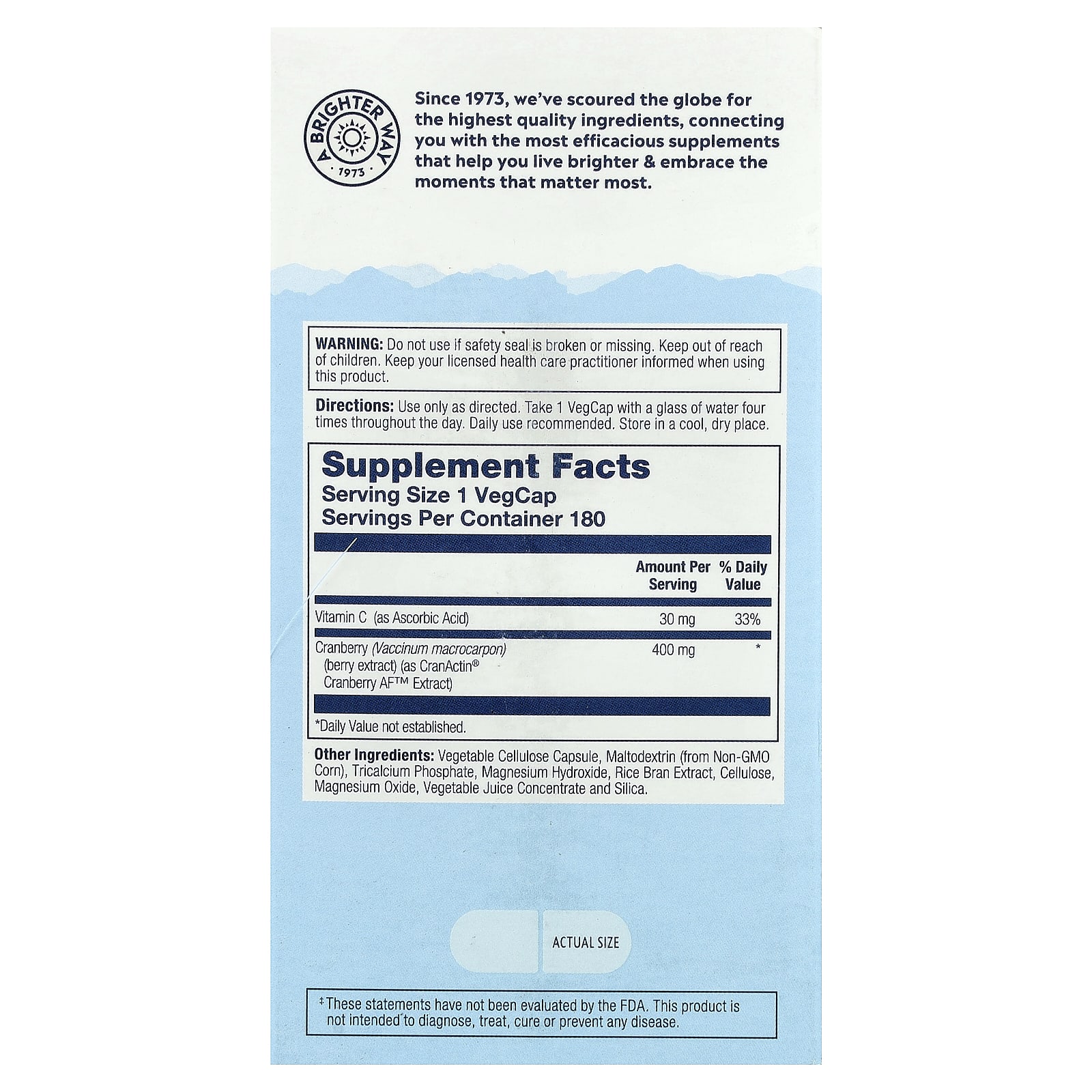 Комплекс CranActin Solaray® Urinary Tract Health, 180 растительных капсул — фото 3