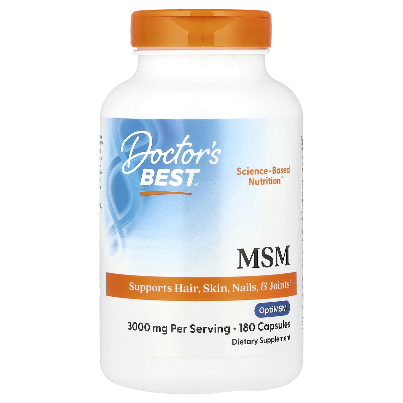 МСМ Doctor's Best, 1000 мг, 180 капсул