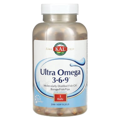 Омега-3 KAL Ultra -6-9, 200 мягких капсул