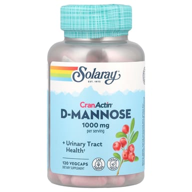 D-манноза Solaray CranActin® D-Mannose, 120 растительных капсул