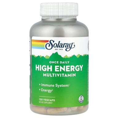 Мультивитамины Solaray Once Daily High Energy, 120 растительных капсул