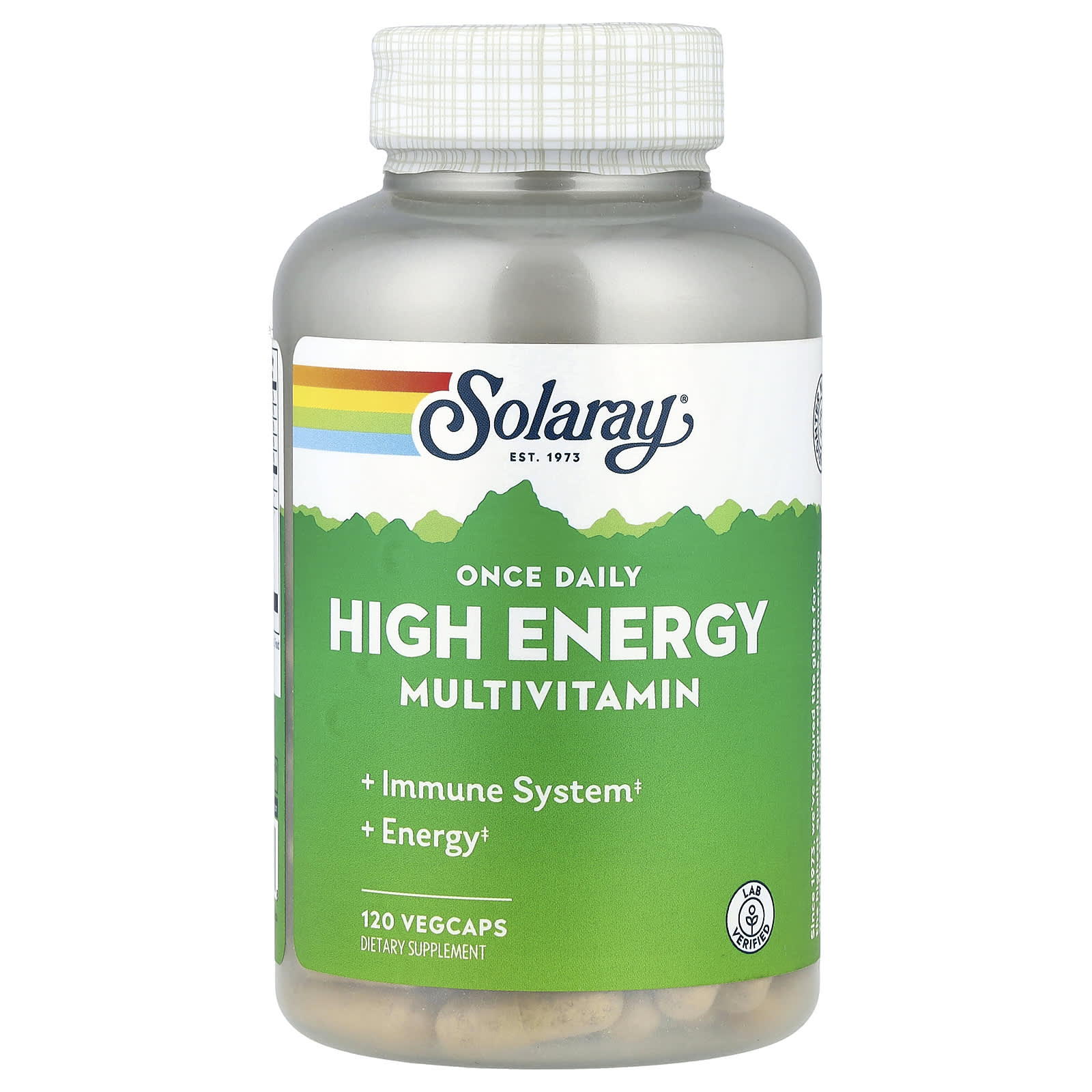 Мультивитамины Solaray Once Daily High Energy, 120 растительных капсул
