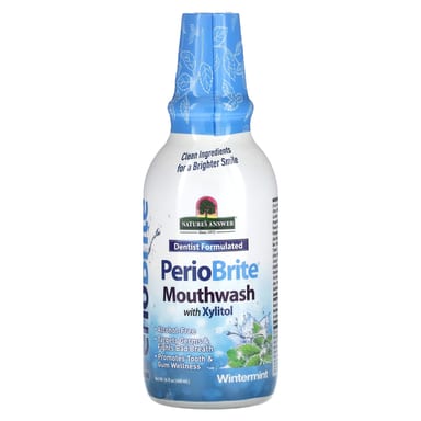 Ополаскиватель для полости рта Nature's Answer PerioBrite with Xylitol, оттенок Wintermint, 480 мл