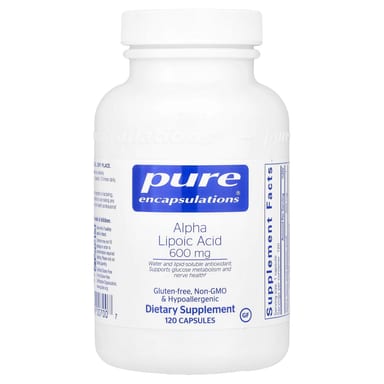 Альфа-липоевая кислота Pure Encapsulations, 600 мг, 120 капсул