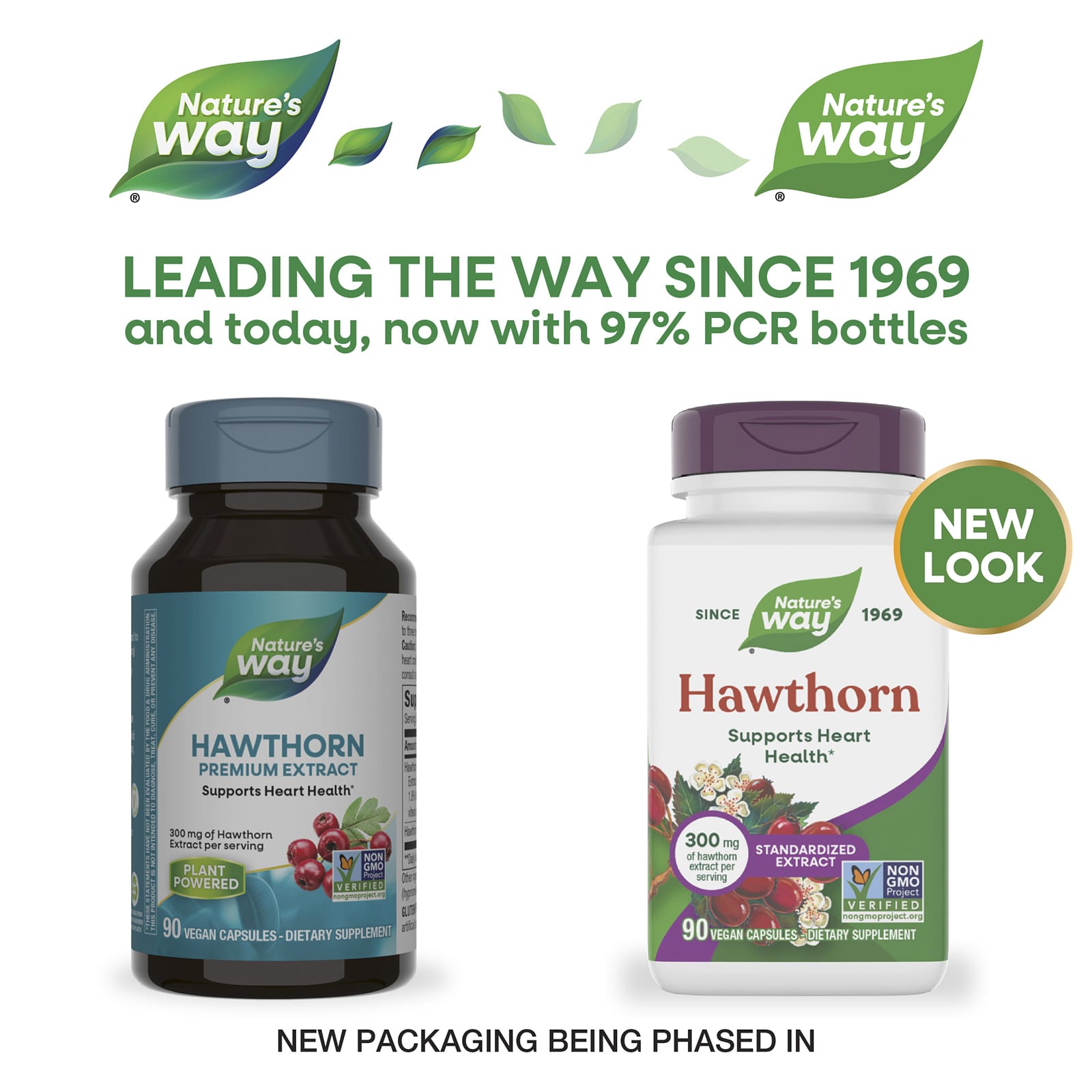 Ягоды боярышника Nature's Way, 300 мг, 90 растительных капсул