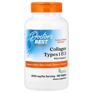 Витамин C Doctor's Best Collagen Types 1 & 3, 180 таблеток