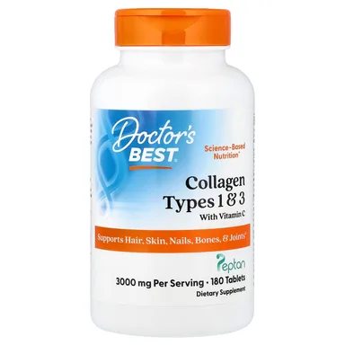 Фото товара: Витамин C Doctor's Best Collagen Types 1 & 3, 180 таблеток